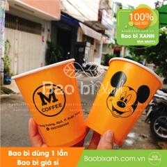 Ly giấy M Coffee