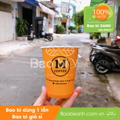 Ly giấy M Coffee