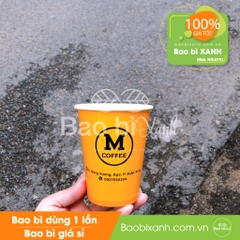 Ly giấy M Coffee