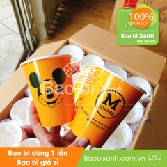 Ly giấy M Coffee