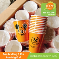 Ly giấy M Coffee
