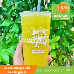 Ly nhựa Milktea Gold