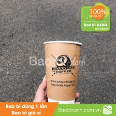 Ly giấy BILLARDS Coffee