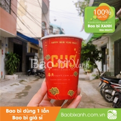 Ly giấy Chợ Cà Phê phiên bản Tết