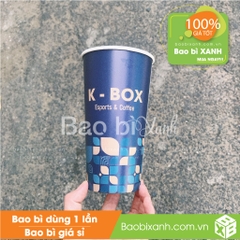 Ly giấy K - BOX Esport Coffee