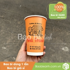 Ly giấy Nhà Tranh Coffee & Bakery