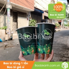 Ly giấy Xanh Coffee