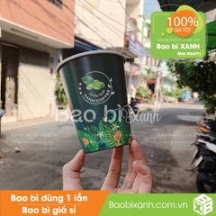 Ly giấy Xanh Coffee