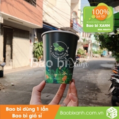 Ly giấy Xanh Coffee