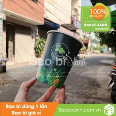 Ly giấy Xanh Coffee