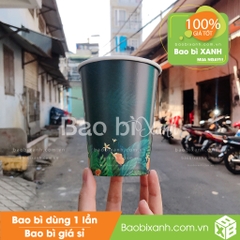 Ly giấy Xanh Coffee