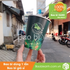 Ly giấy Xanh Coffee