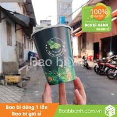 Ly giấy Xanh Coffee