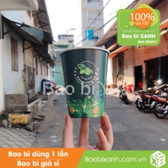 Ly giấy Xanh Coffee