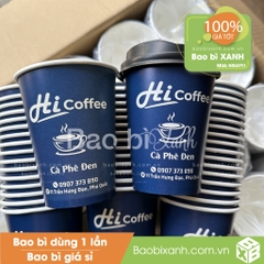 Ly giấy Hi Coffee (Mẫu Xanh)