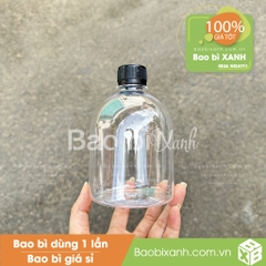 Chai nhựa 500ml tròn lùn