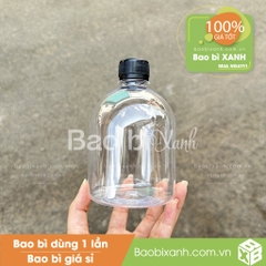 Chai nhựa 500ml tròn lùn