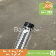 Chai nhựa 330ml miệng rộng nắp có đai