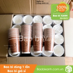 Ly giấy Bình Minh Coffee