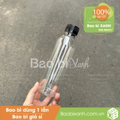 Chai nhựa 300ml tròn cao