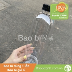 Chai nhựa 1 lít miệng rộng