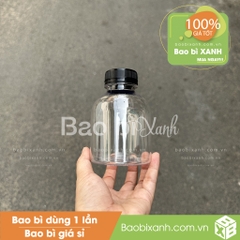 Chai nhựa 330ml tròn lùn miệng rộng