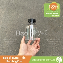 Chai nhựa 330ml tròn lùn miệng rộng
