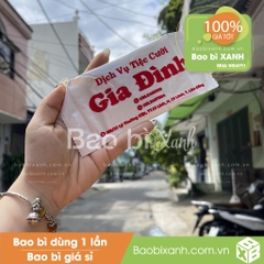 Khăn lạnh dịch vụ tiệc cưới Gia Đình