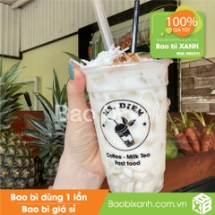 Ly nhựa Ms Diễm Coffee Milktea