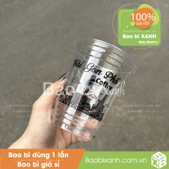 Ly nhựa Sài Gòn Phố Coffee