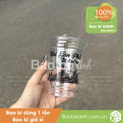 Ly nhựa Sài Gòn Phố Coffee