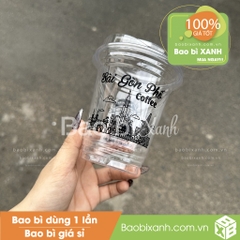 Ly nhựa Sài Gòn Phố Coffee