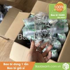 Ly nhựa Sài Gòn Phố Coffee