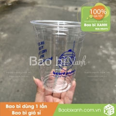 Ly nhựa Beard Papa's Cream