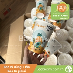Ly giấy Tropical Fruits Cafe