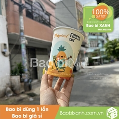 Ly giấy Tropical Fruits Cafe