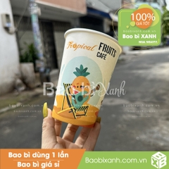 Ly giấy Tropical Fruits Cafe