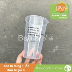Ly nhựa Emma Coffee & Tea