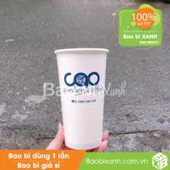 Ly giấy Cao Garden Coffee