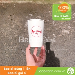 Ly giấy Ngọc Sương Cafe