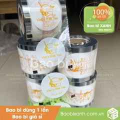 Cuộn màng ép Viet's Milktea Mẫu Mới