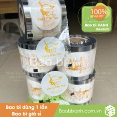 Cuộn màng ép Viet's Milktea Mẫu Mới