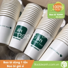 Ly giấy Ân Coffee Tea Mẫu Mới