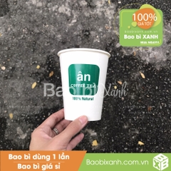 Ly giấy Ân Coffee Tea Mẫu Mới