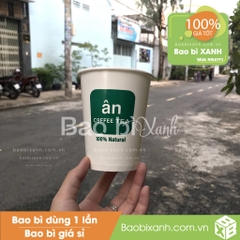 Ly giấy Ân Coffee Tea Mẫu Mới