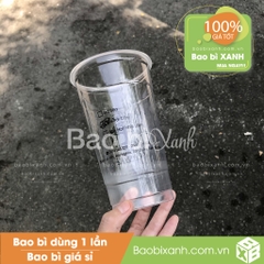 Ly nhựa Tiệm trà sữa Gốc Sa kê