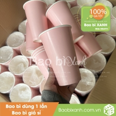 Ly giấy màu hồng Pink