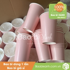 Ly giấy màu hồng Pink