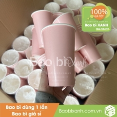 Ly giấy màu hồng Pink