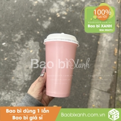 Ly giấy màu hồng Pink